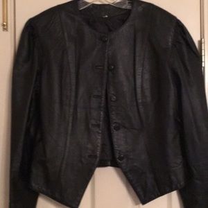 Genuine leather shirt & jacket